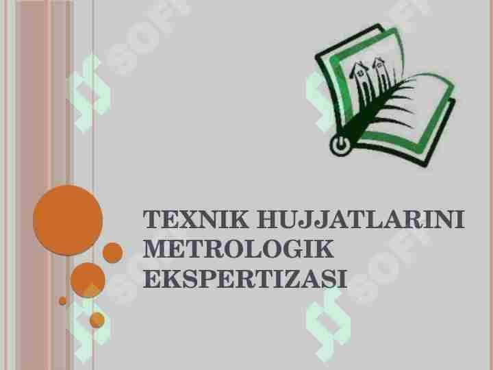 Texnik hujjatlarini metrologik ekspertizasi
