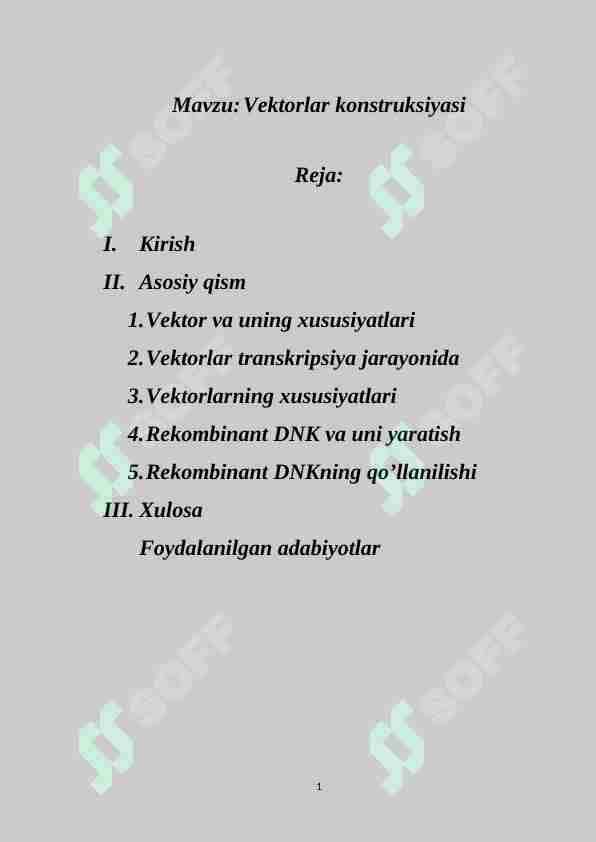Vektorlar konstruksiyasi