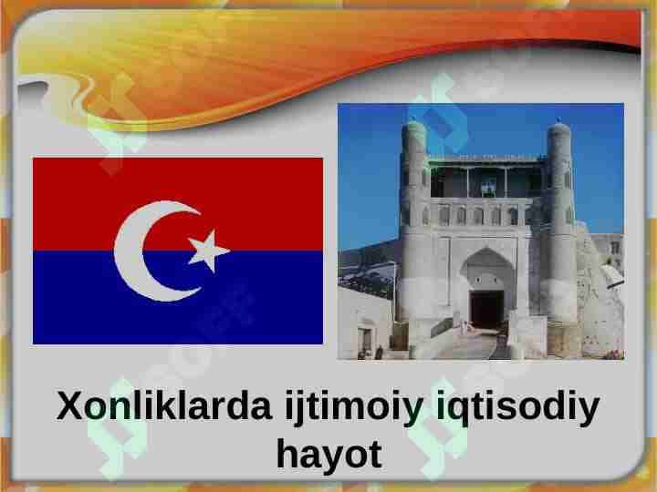 Xonliklarda ijtimoiy iqtisodiy hayot