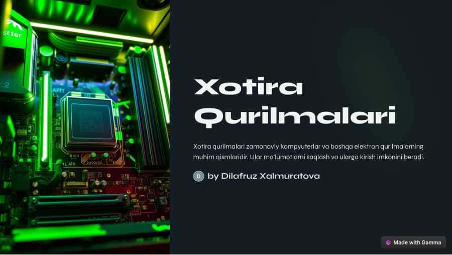 Xotira qurilmalari