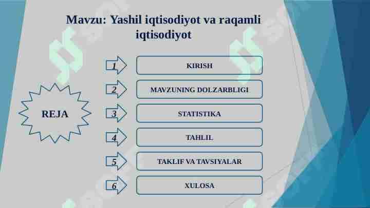 Yashil iqtisodiyot va raqamli iqtisodiyot
