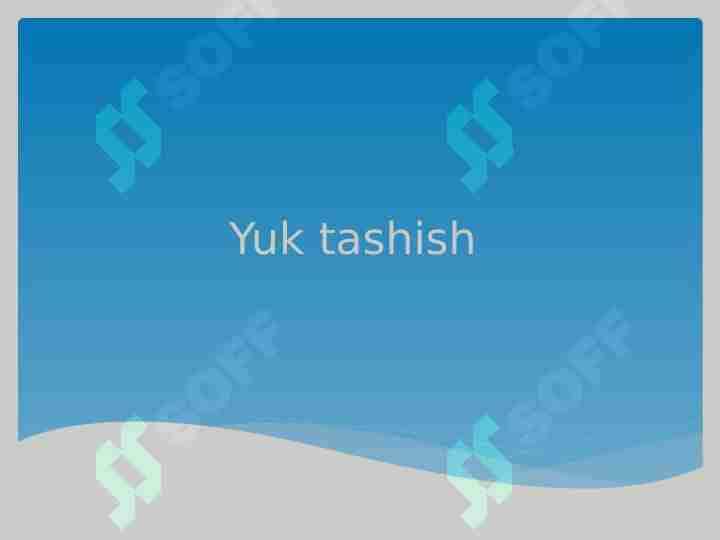 Yuk tashish