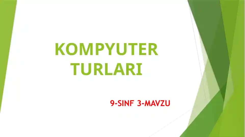 Laptop kompyuterlar