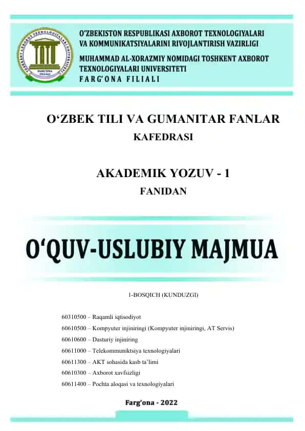 Akademik Yozuv - 1