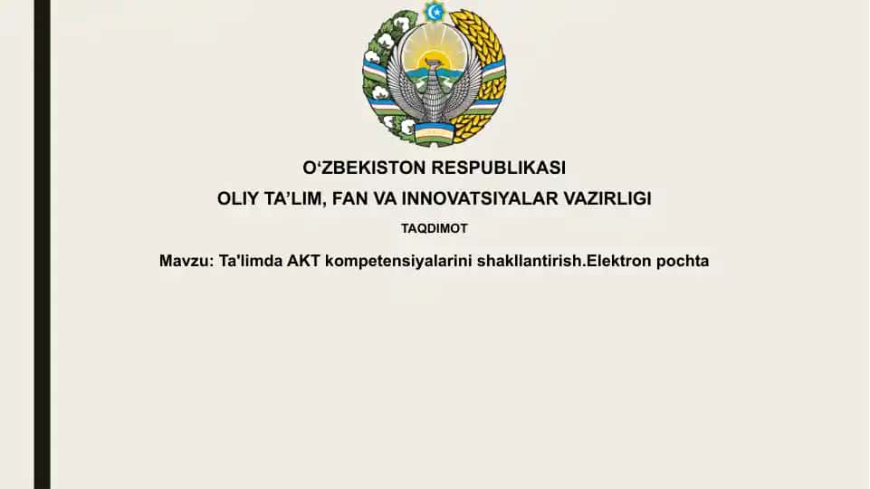 Ta'limda AKT kompetensiyalari rivojlantirish
