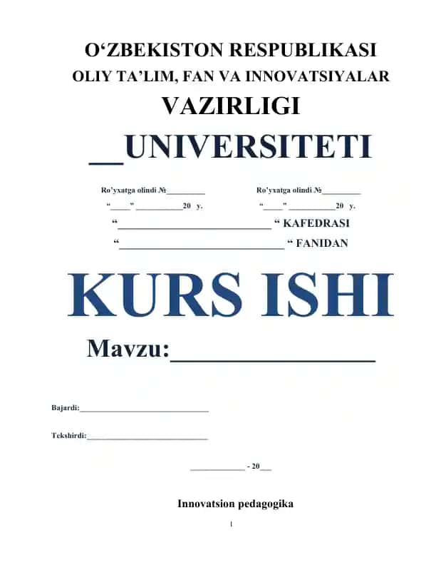 Innovatsion pedagogika