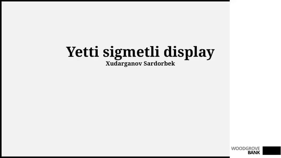 Yetti Sigmetli Displey Texnologiyalari