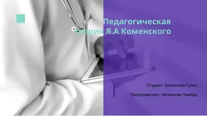 Педагогическая теория Я.А Коменского
