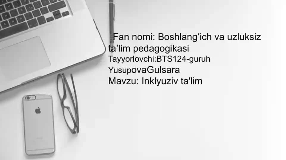 Inklyuziv ta'lim pedagogikasi