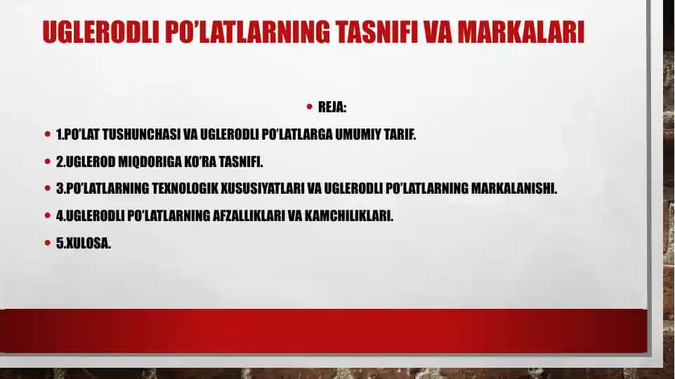 Uglerodli po’latlar
