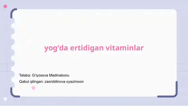Yog'da eriydigan vitaminlar