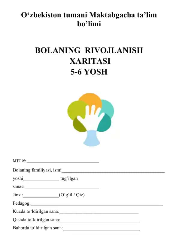 Bolalarning rivojlanish xaritasi