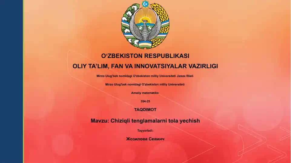 Chiziqli tenglamalarni tola yechish