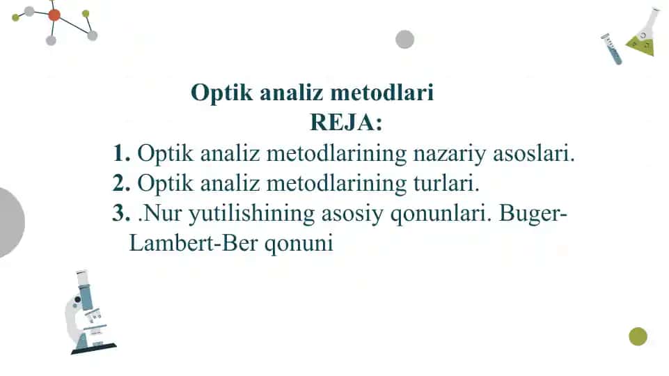 Optik analiz metodlari