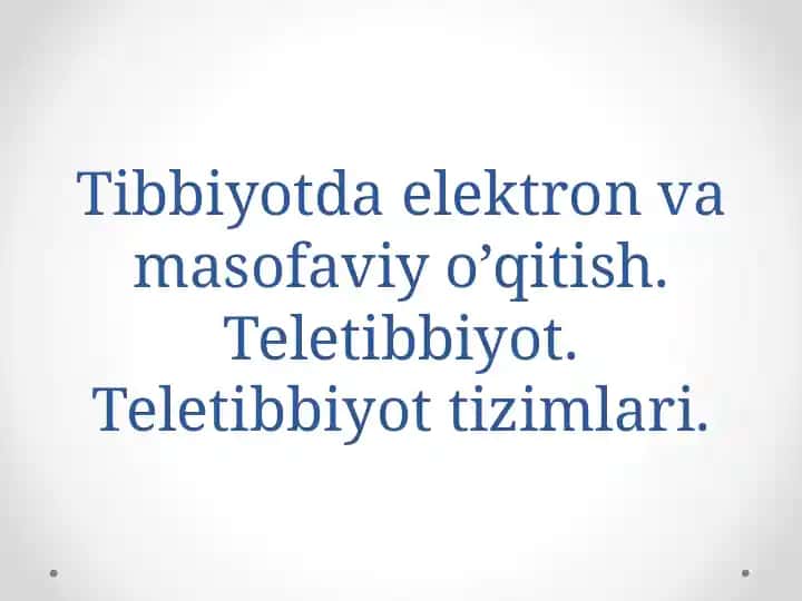 Teletibbiyot.Tezorlar.