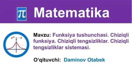Chiziqlitengsizliklarni grafik usulda yechish