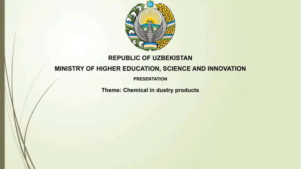 Chemical industry products