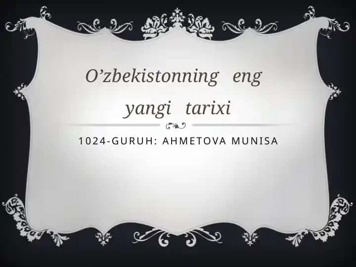 O’zbekistonning eng yaxshi tarixi