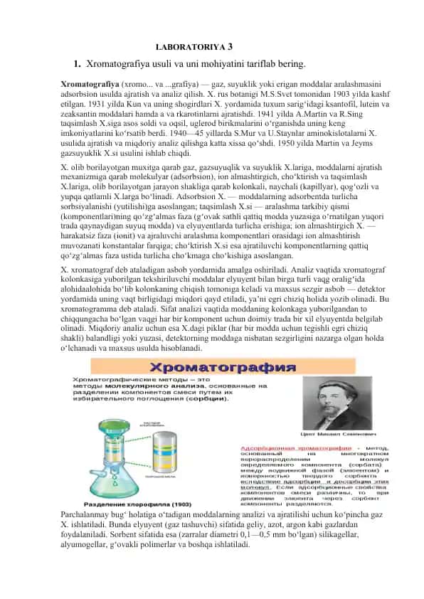 Xromatografiya