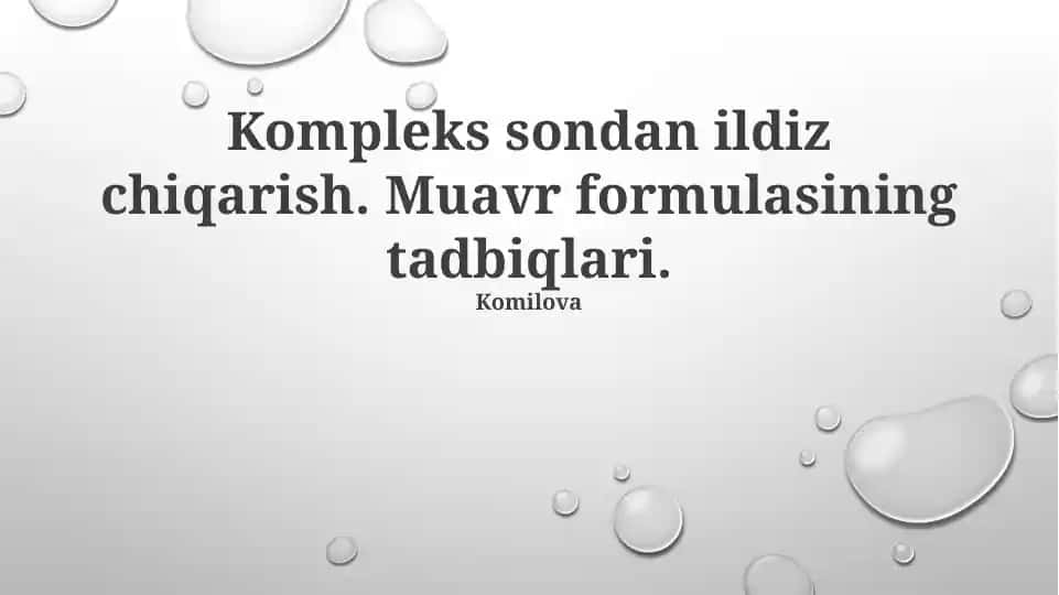 Muavr formulasi