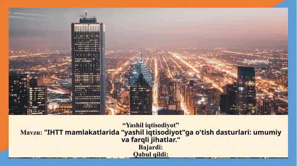 Yashiliqtisodiyot