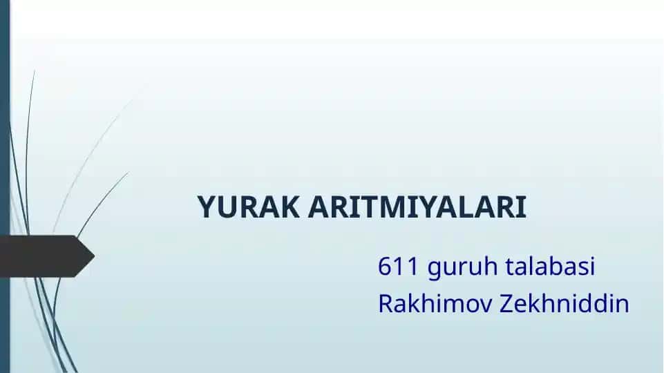 Yurak aritmiyalari