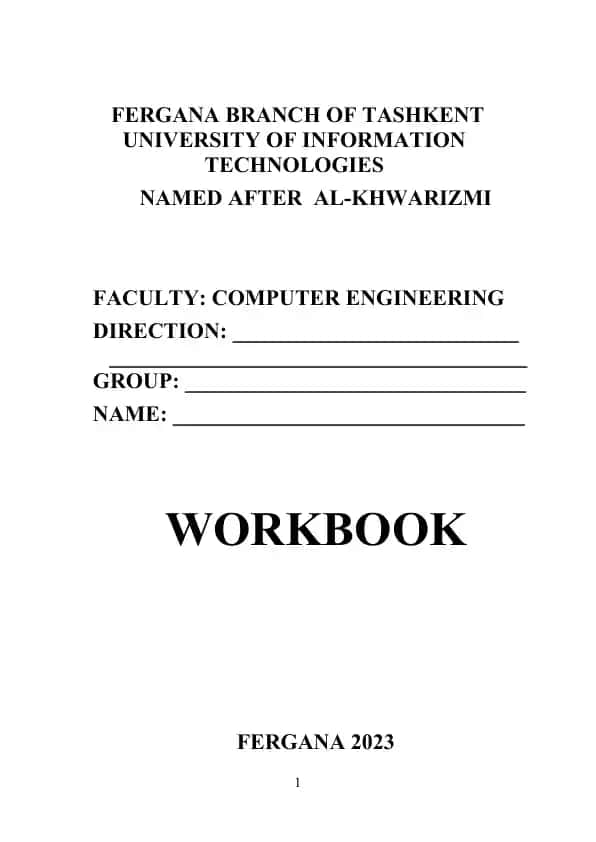 Workbook