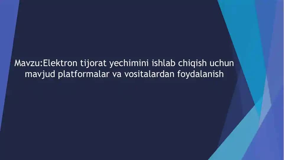 Elektron tijorat