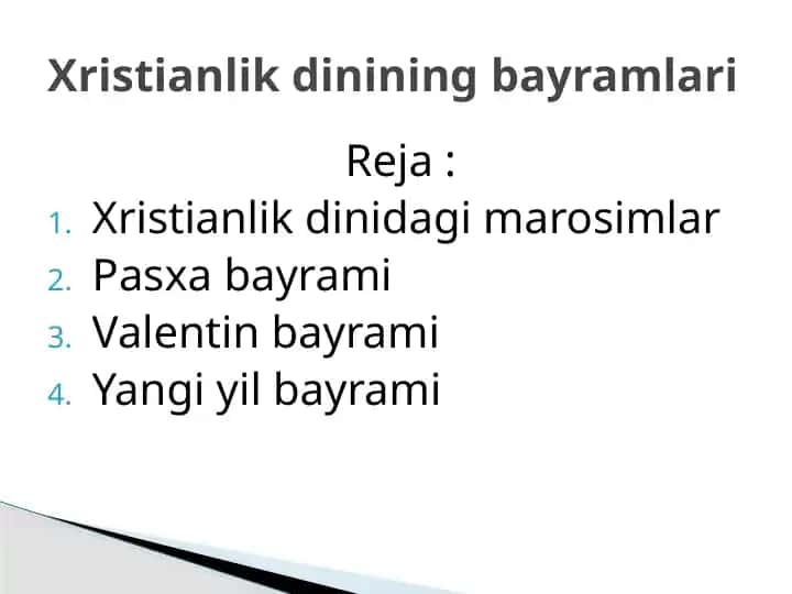 Xristianlikdagi marosimlar