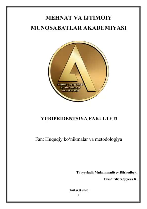 Yurist faoliyatida maqsadni rejalashtirishning SWOT va PEST tahlili