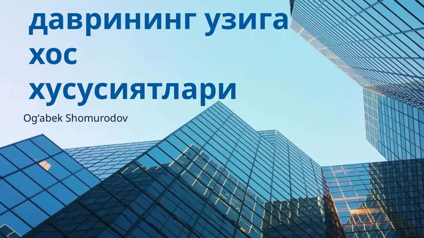 Феодализм давридаги узига хос хусусиятлари