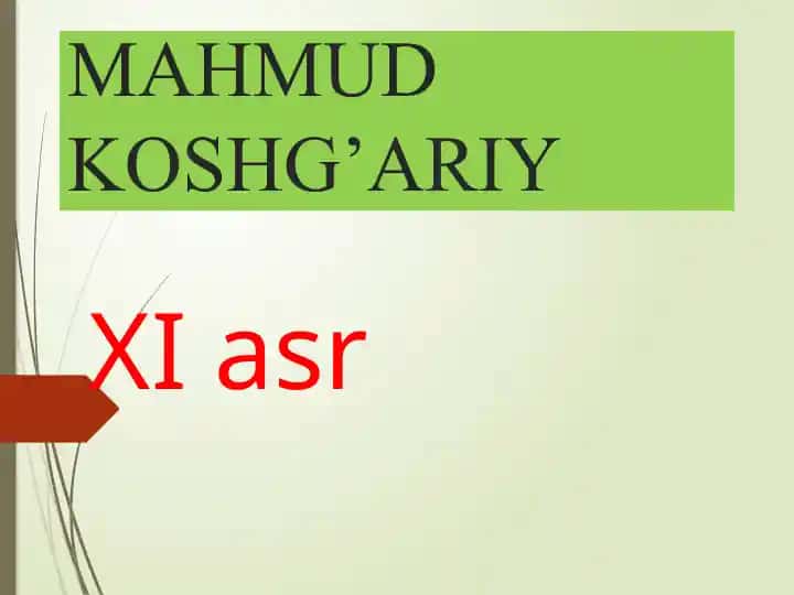 Mahmud Koshg’ariy