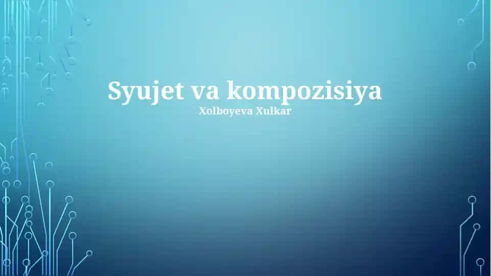 Syujet va kompozisiya