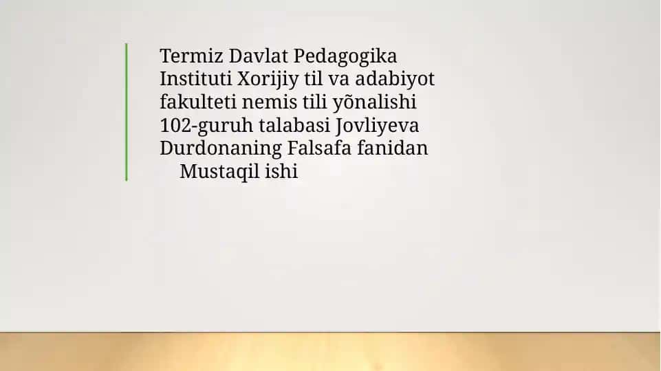 Etikaning mohiyati va ahamiyati