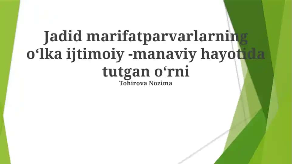 Jadid ziyolilar