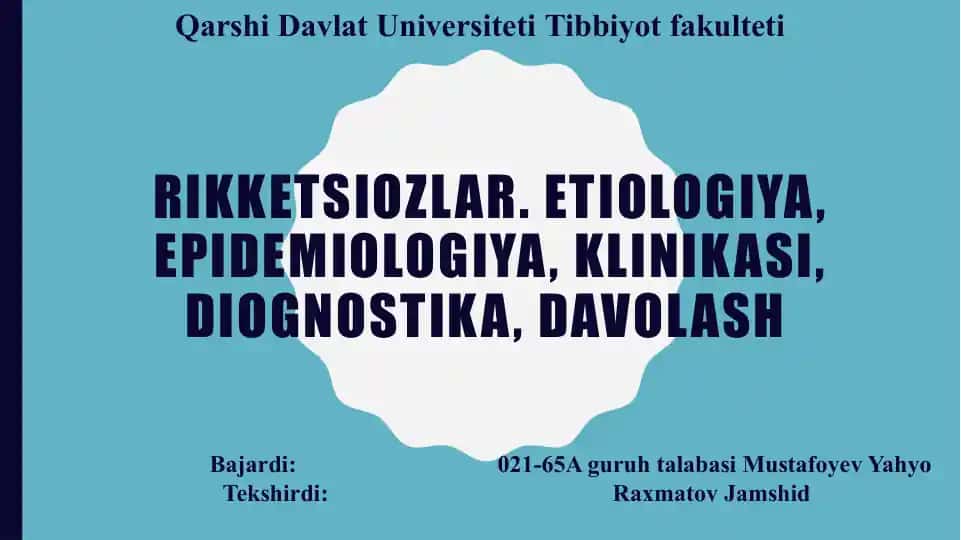 Rikketsiozlar