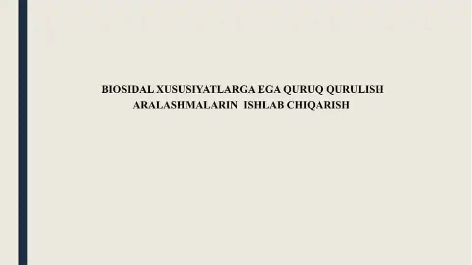Quruq qurulish aralashmalari