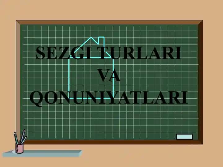 Sezgi turlari va qonuniyatları