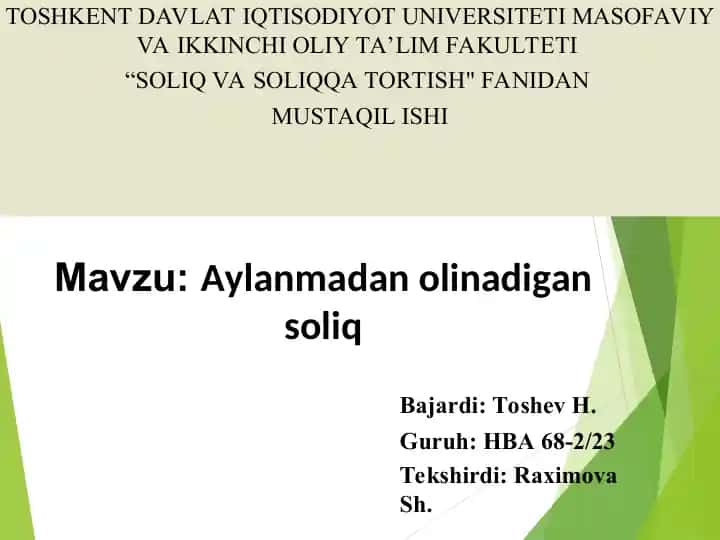 Aylanmadan olinadigan soliq