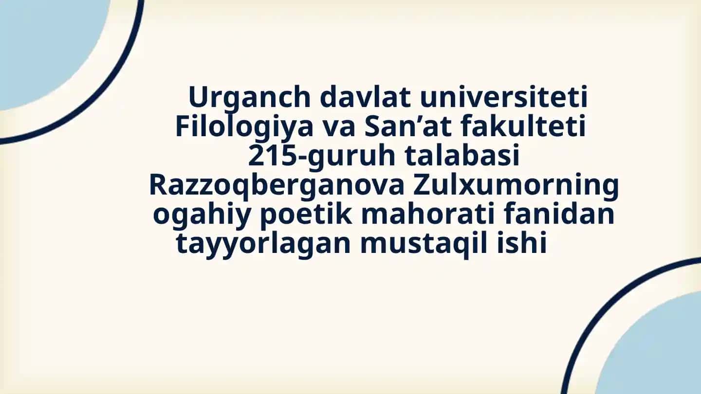 Ogahiyga bag’ishlangan “Atoqli shoir,tarixnavis,tarjimon” maqolalar to’plami