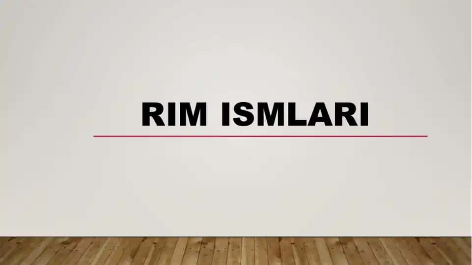 Rim ismlari