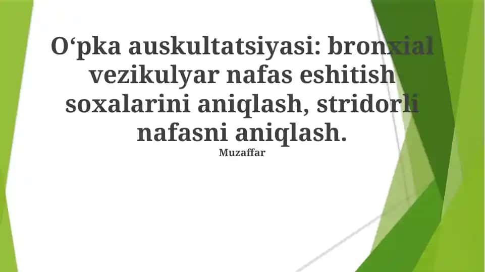 Bronxial Vesikulyar Nafas Ovozlari: Aniqlash va Ahamiyati