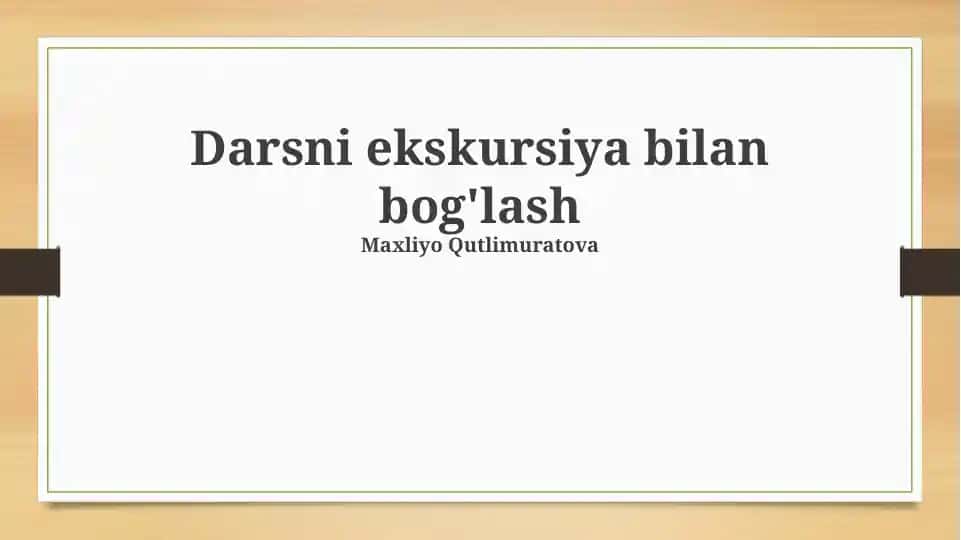 Ekskursiyaning Maroti