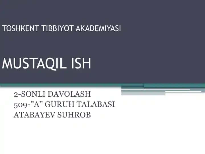 Ayollarning jinsiy a’zolari yallig’lanish kasalliklari: tashxislash va davolash prinsiplari