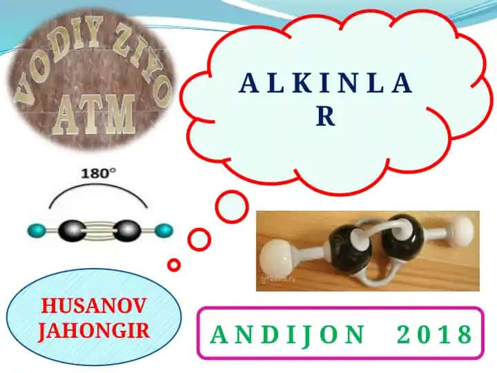 Alkinlar haqida umumiy ma'lumotlar