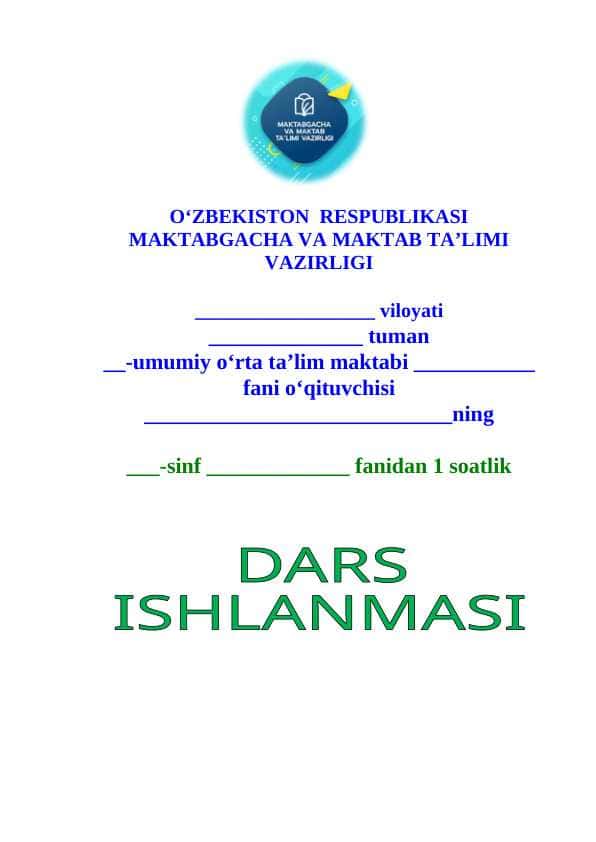 1-sinf dars ishlanma qish fasli