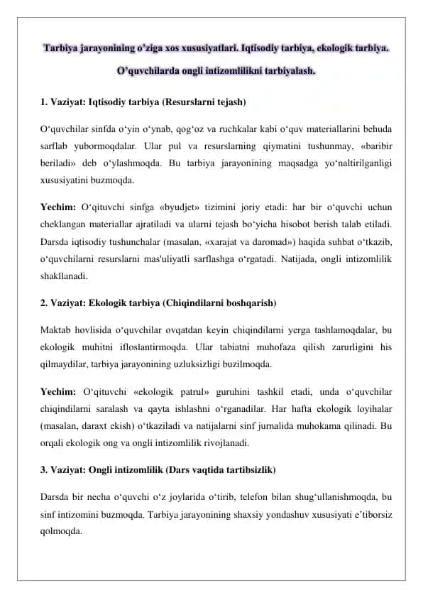 Ekologik tarbiya