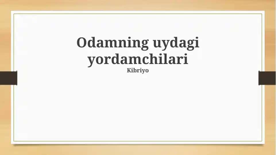 Uy yordamchilari