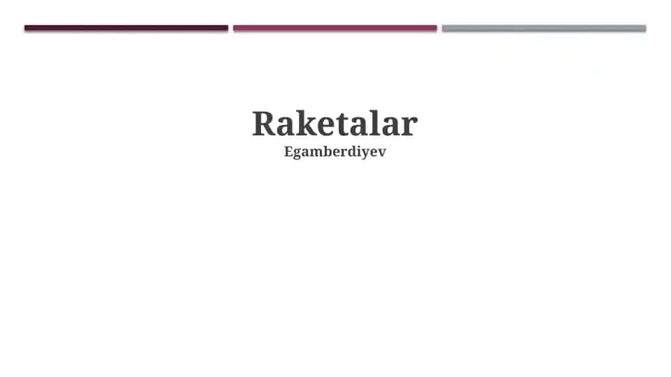 Raketalar