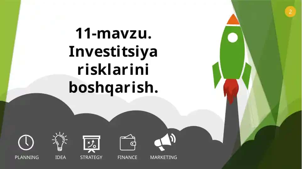 Investisiya risklarini boshqarish